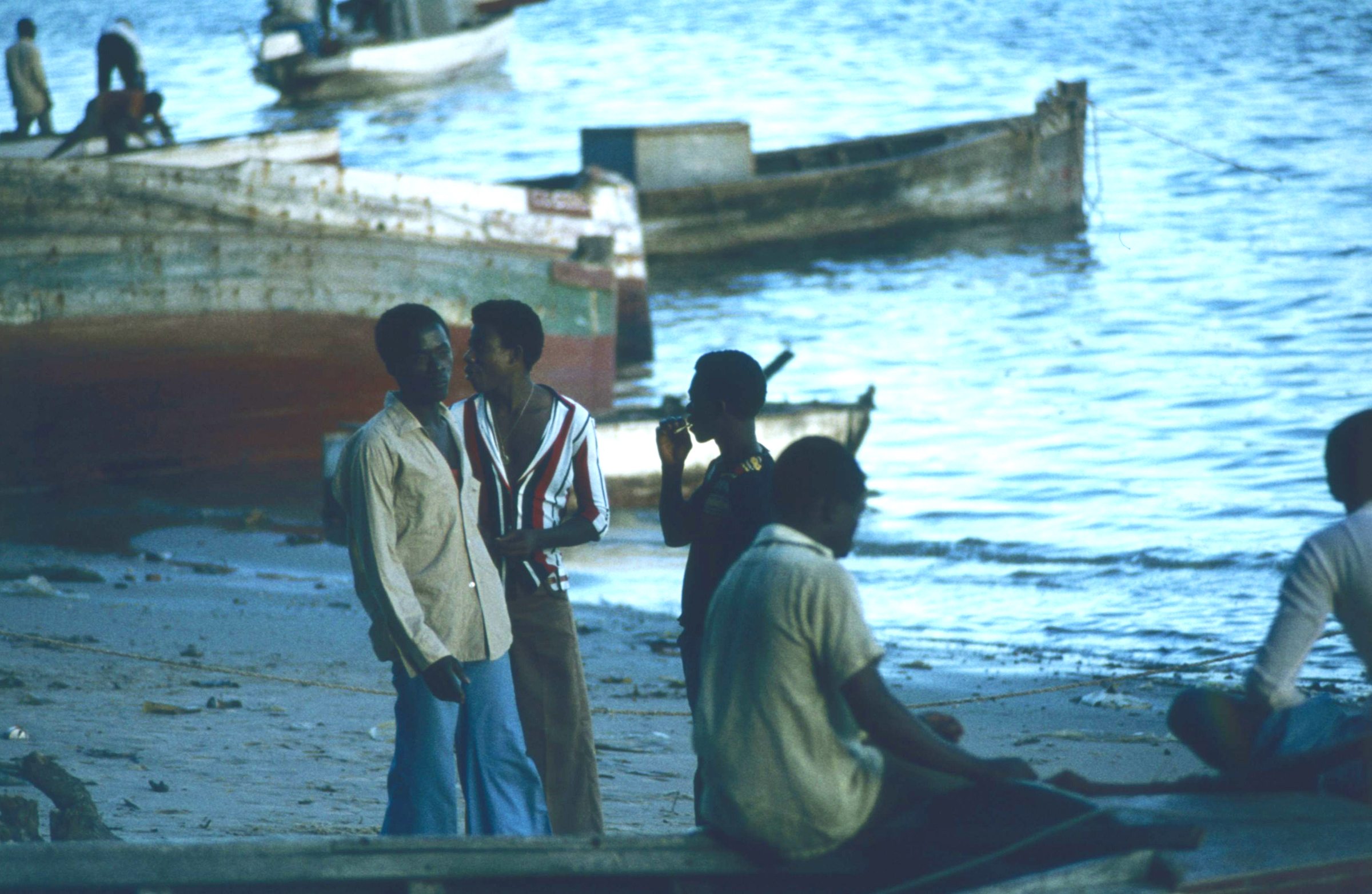 Kysten nedenfor hotellet